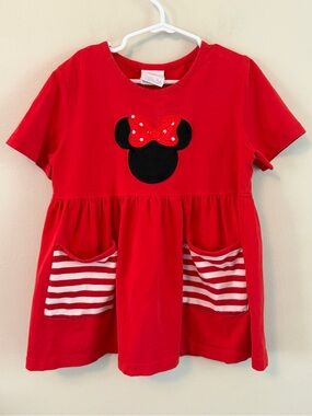 Stitchy Fish Red Minnie Mouse Pocket Top